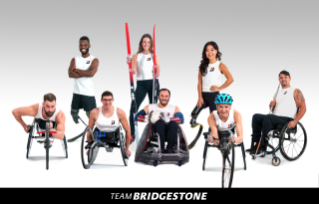 A collection of the athlete ambassadors from the United States who are members of the global Team Bridgestone roster