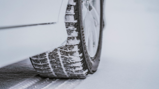 bridgestone tire in the snow