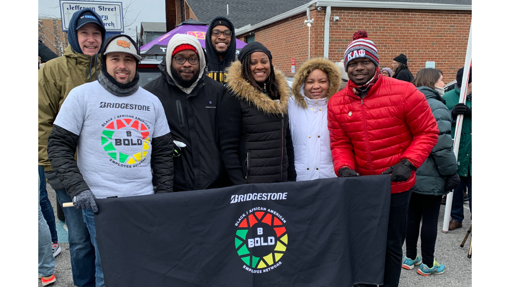 Bridgestone Americas BBOLD members and families attend MLK day march