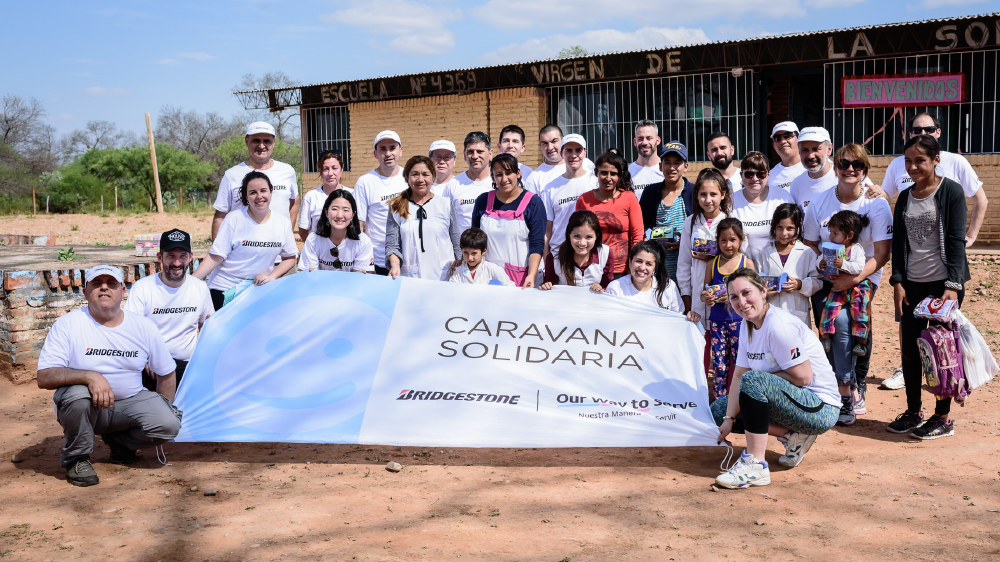 Bridgestone employees in Argentina complete 10th annual social caravan