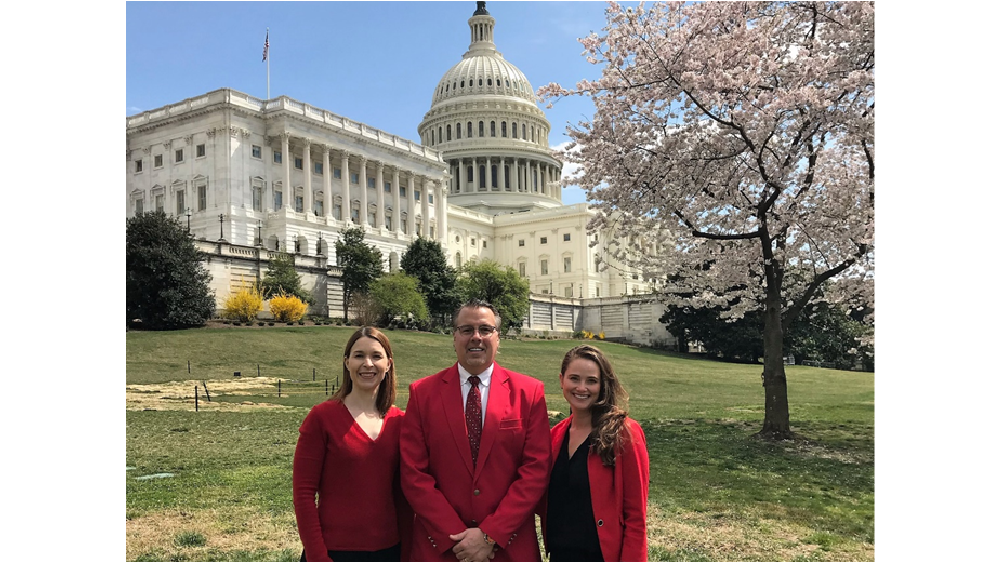 Firstone building products teammates in Washington DC for roofing day