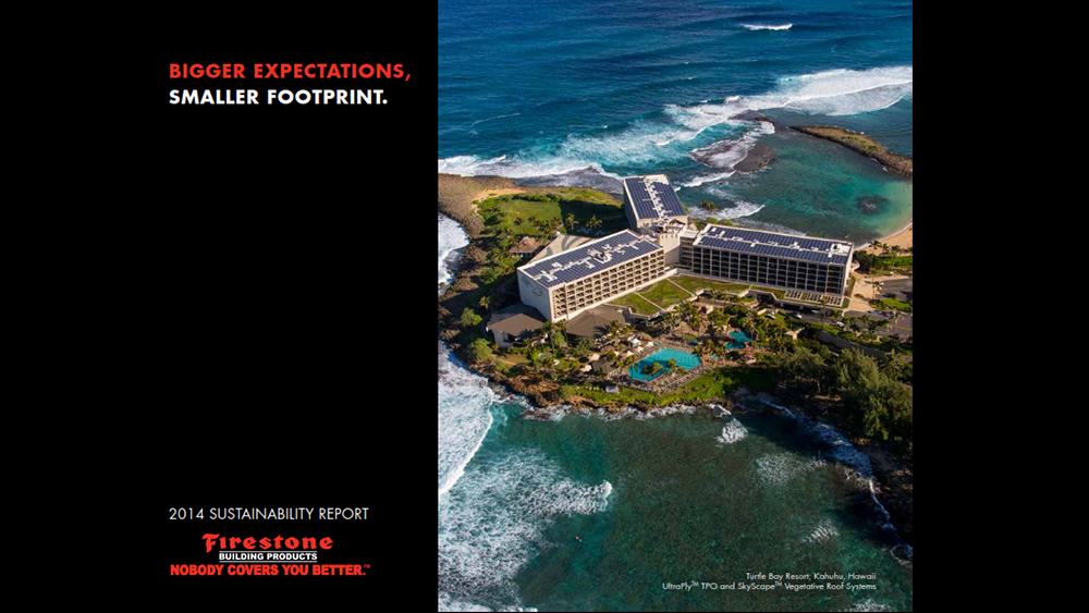 Firestone Building Products Releases 2014 Sustainability Report