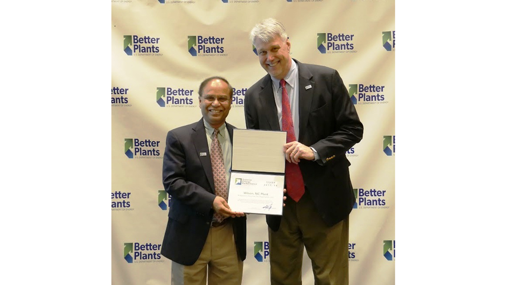 Bridgestone plant receives energy performance certificate