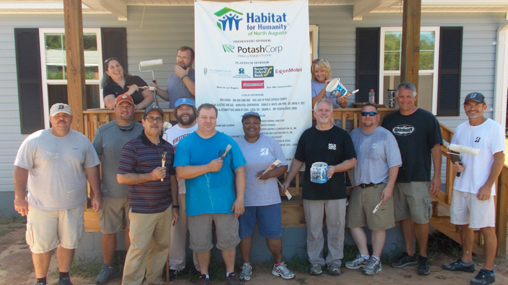 Bridgestone teammates volunteer with Habitat for Humanity