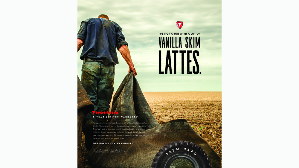 New Firestone Ag ad campaign, Farm Hard