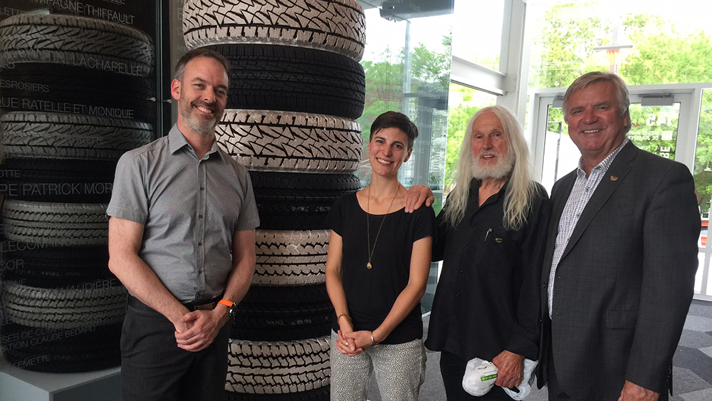 Bridgestone Canada plant in Joliette, Quebec donates tires for local art museum sculptures