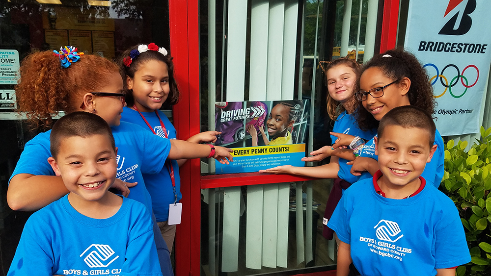 Bridgestone Retail Operations gives to Boys and Girls Club of America (BGCA)