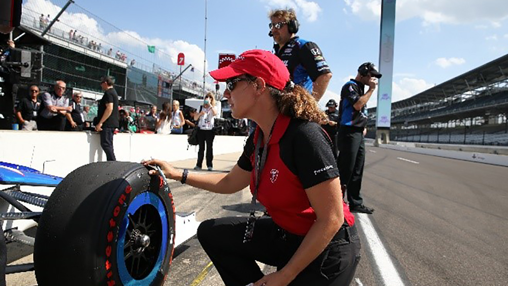 Cara Adams, Chief Engineer for Bridgestone Americas Motorsports and Firestone Racing