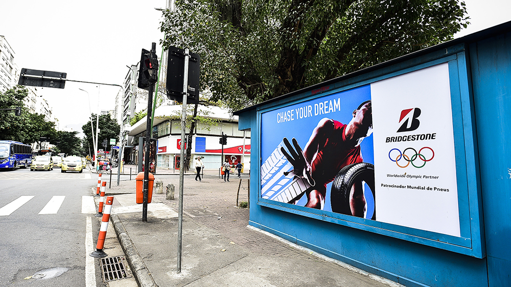 Bridgestone Olympics signage in Rio