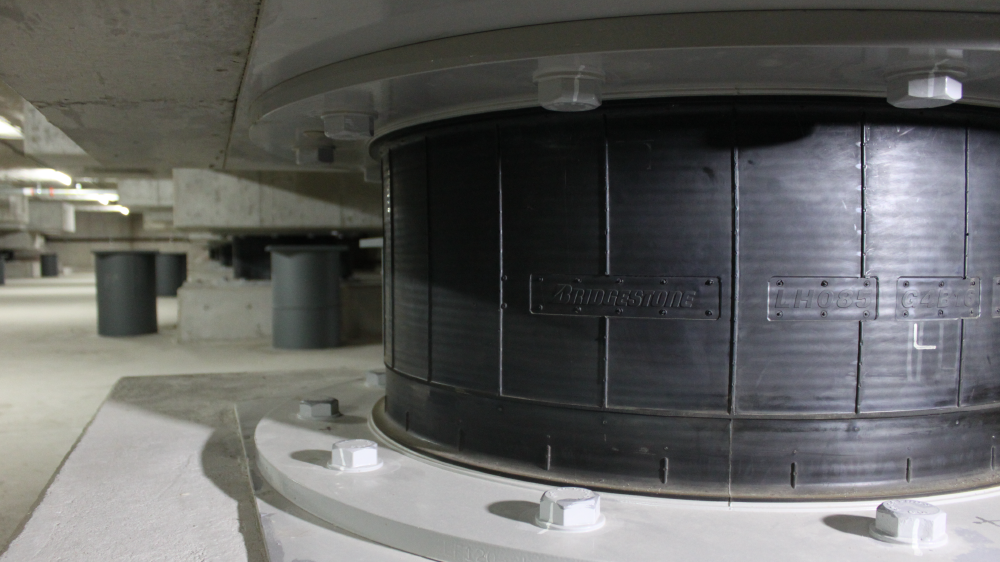 Bridgestone seismic isolator for Tokyo 2020 venues