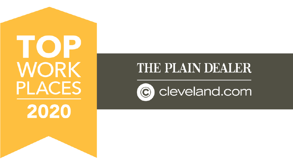 Top Places to work recognition banner