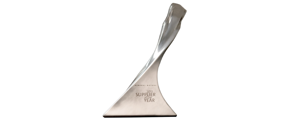 GM 2019 Supplier of the Year trophy