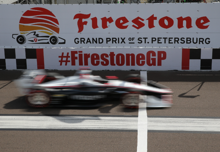 Firestone Grand Prix Indycar in action