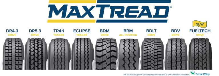 MaxTread line with logo