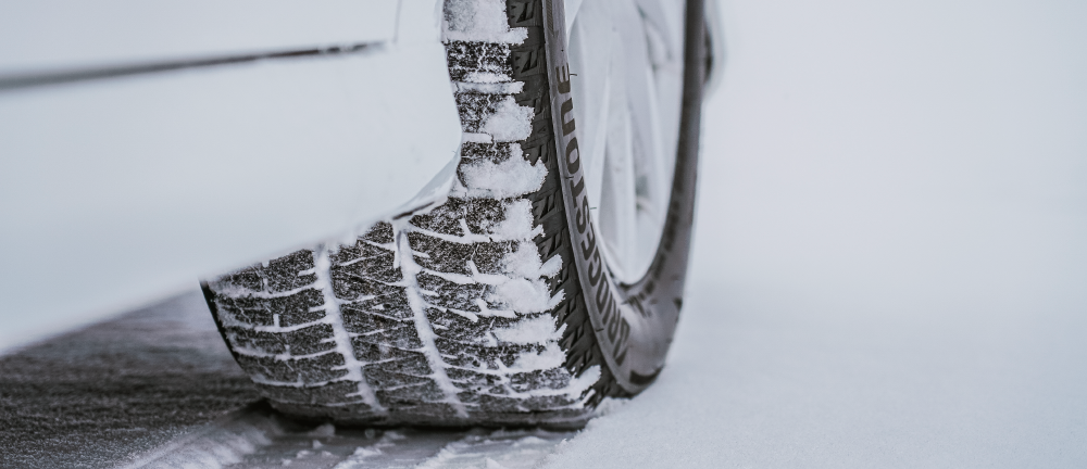 bridgestone tire in the snow