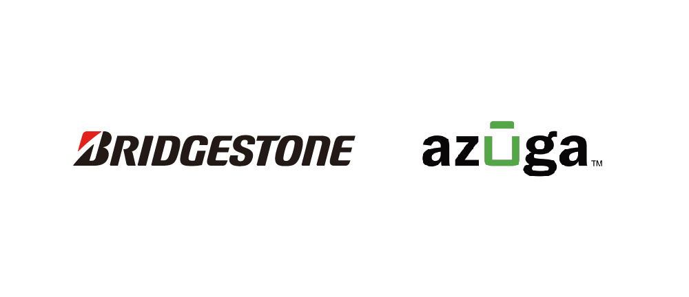 Bridgestone and Azuga logos