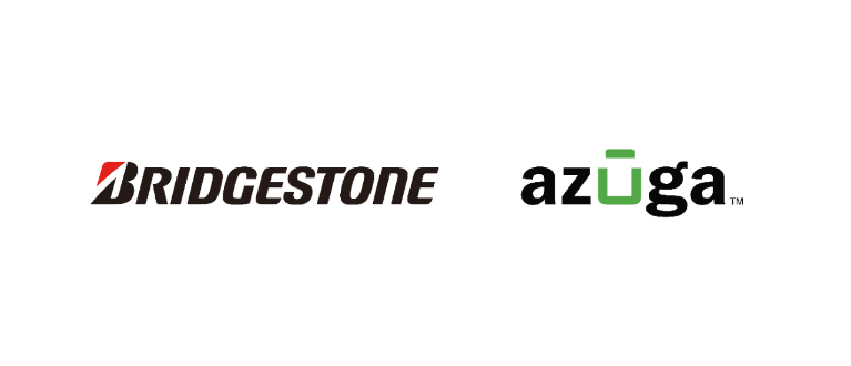 Bridgestone and Azuga logos