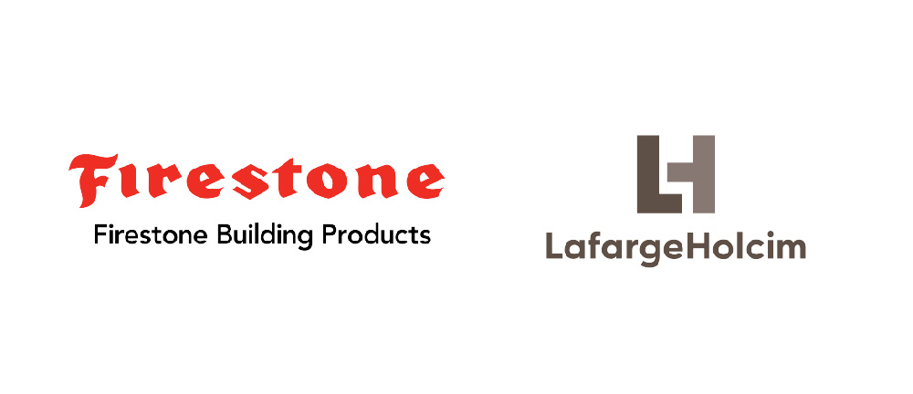 Firestone Building Products and LafargeHolcim  logos