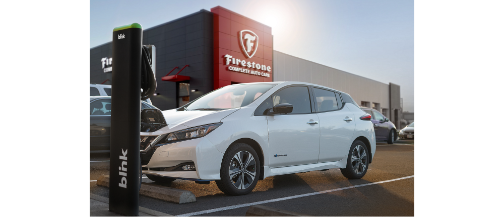 Level 2 Charging Station at Firestone Complete Auto Care Store