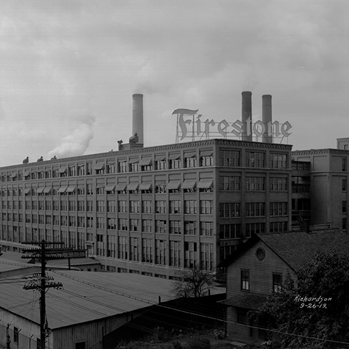 Fábrica da Firestone em Akron, Ohio