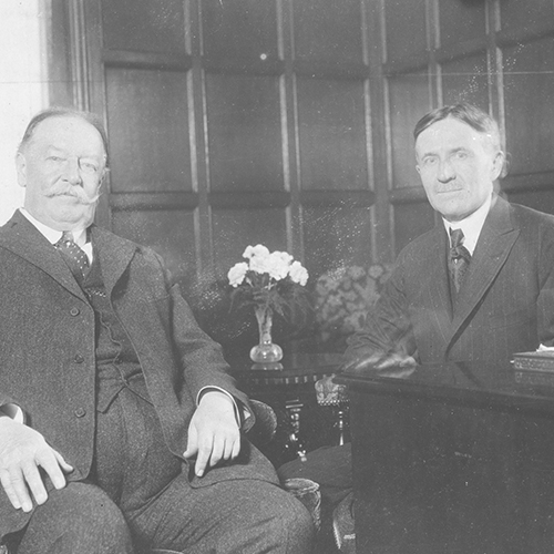 Howard Taft y Harvey Firestone