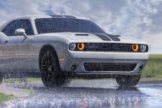 Firestone Firehawk in the rain on the car