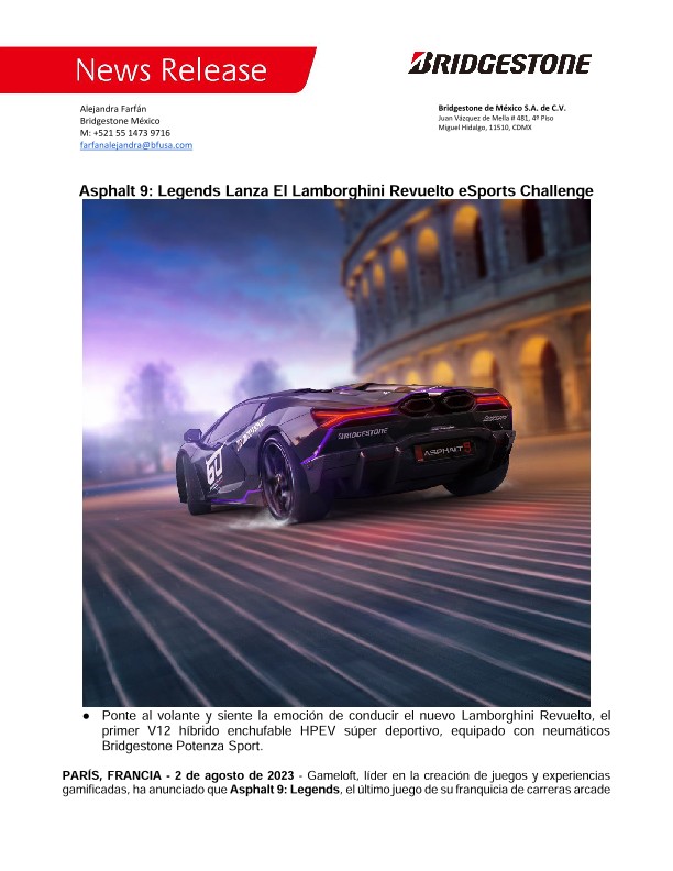 Asphalt 9: Legends Lamborghini Revuelto Challenge