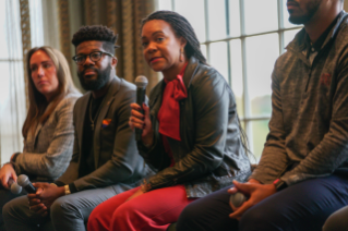 Annette Parker, executive at Creative Artists Agency, participates in career panel for teams 