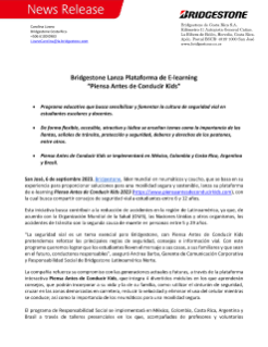 Programa educativo que busca sensibilizar y fomentar la cultura de seguridad vial en estudiantes escolares y docentes.