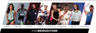 Team bridgestone athletes for Paris 2024 Olympics