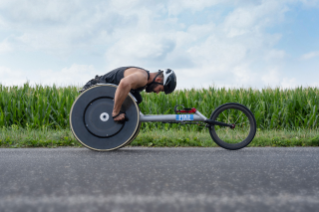 Aaron Pike training for the Paris 2024 Paralympic Games.
