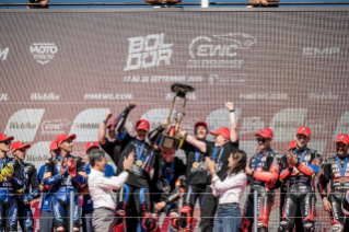 BMW Motorrad World Endurance Team celebrates its 2026 FIM Endurance World Championship title at Circuit Paul Ricard.