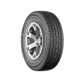 Studio product image of the Firestone Destination LE4 highway touring tire, engineered for CUVs, SUVs and light trucks.